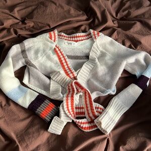 Peachy Den rumi bolero in sandstone. Size M.